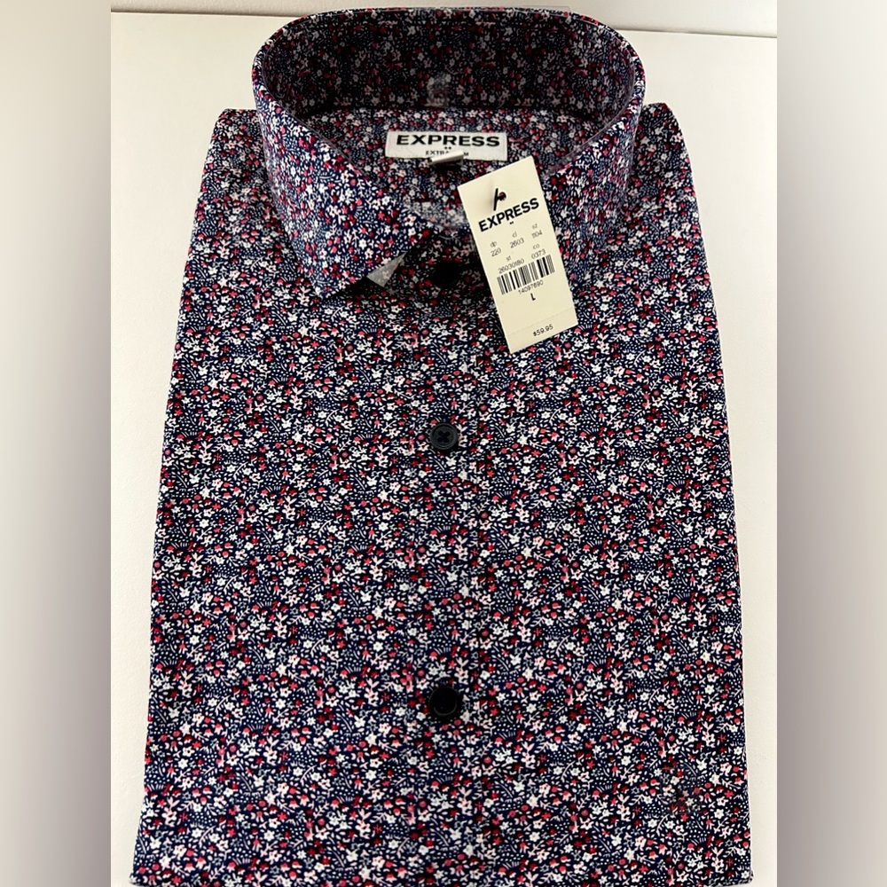 Express brand dress shirt NWT size L.